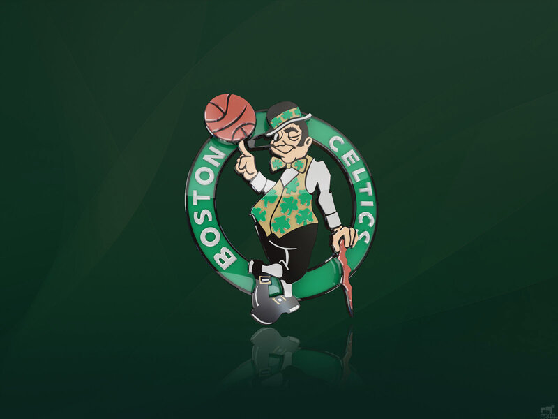 Boston Celtics Logo — Green, Confident, Digital Art