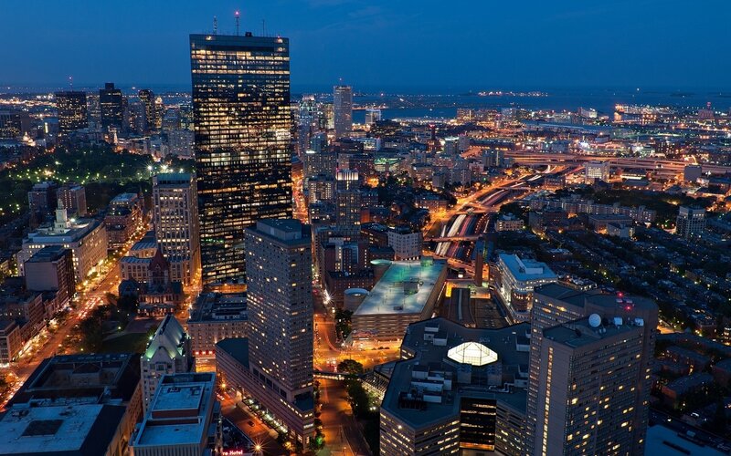 Boston City Skyline