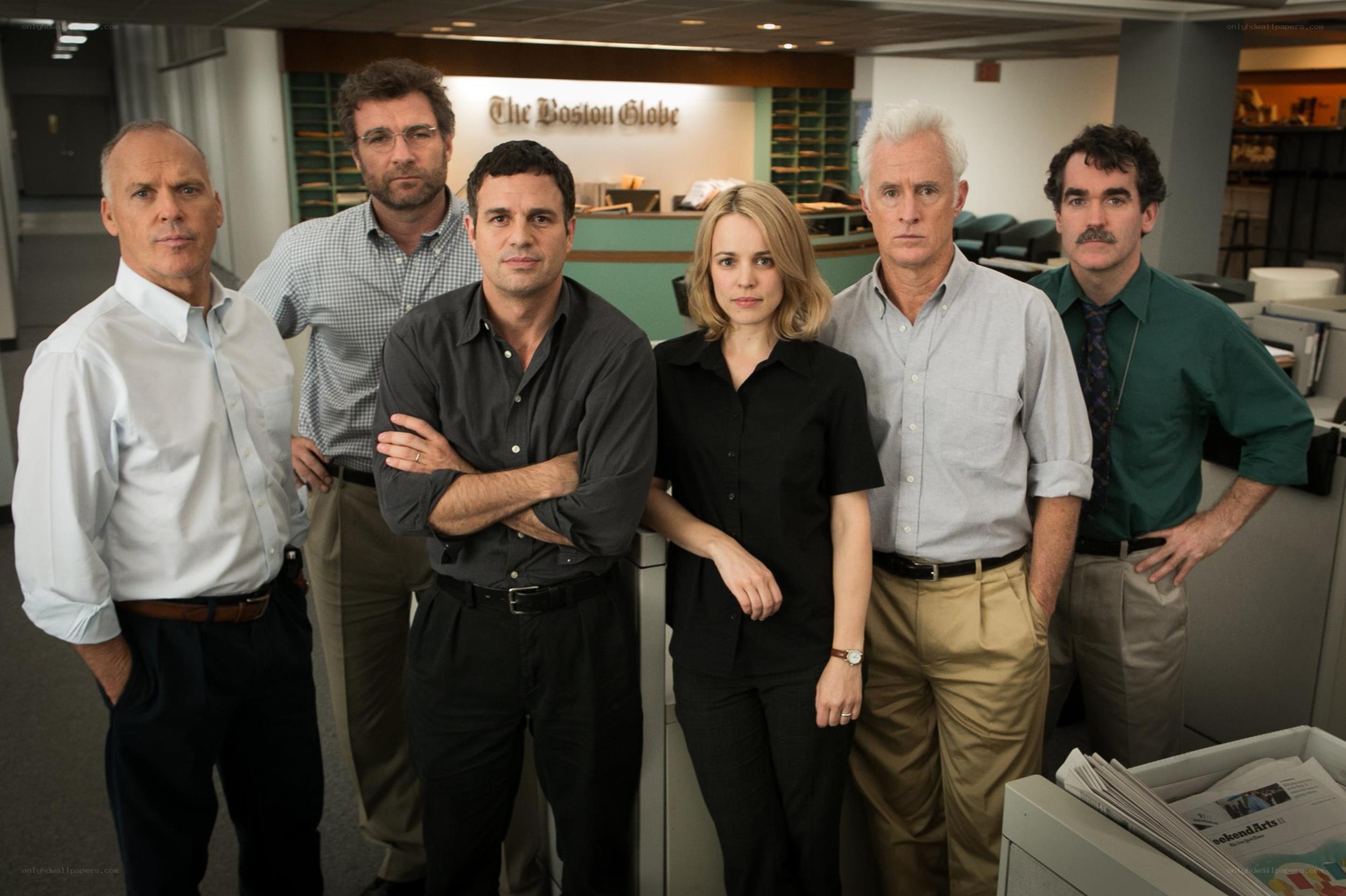 Boston Globe staff in office