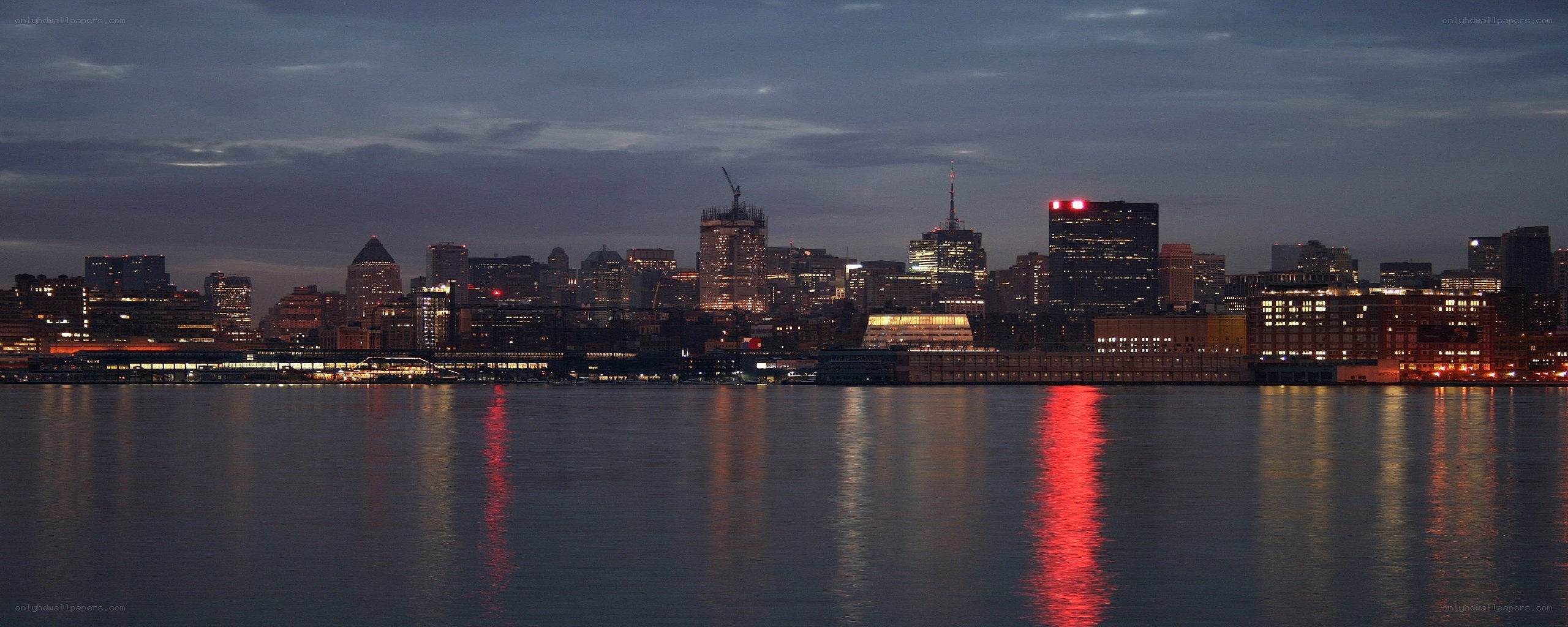 Boston skyline at dusk