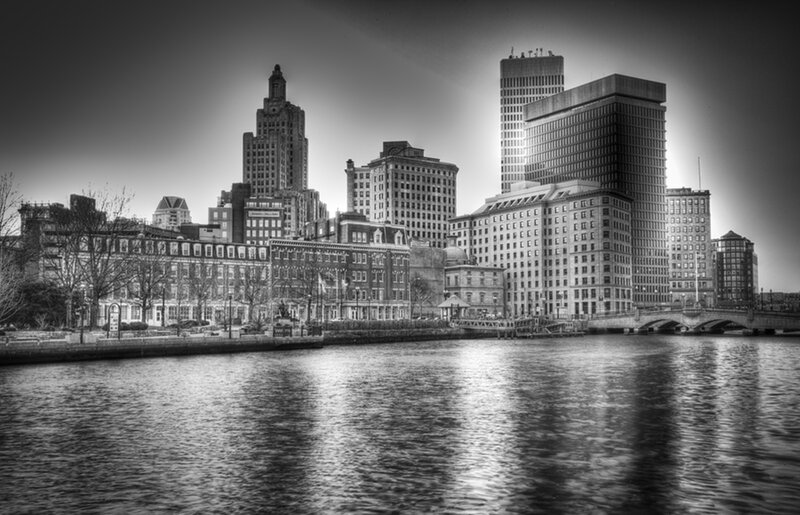 Boston Skyline — Black