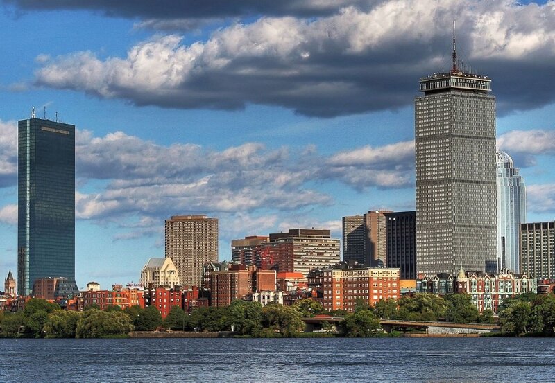 Boston Skyline — Blue