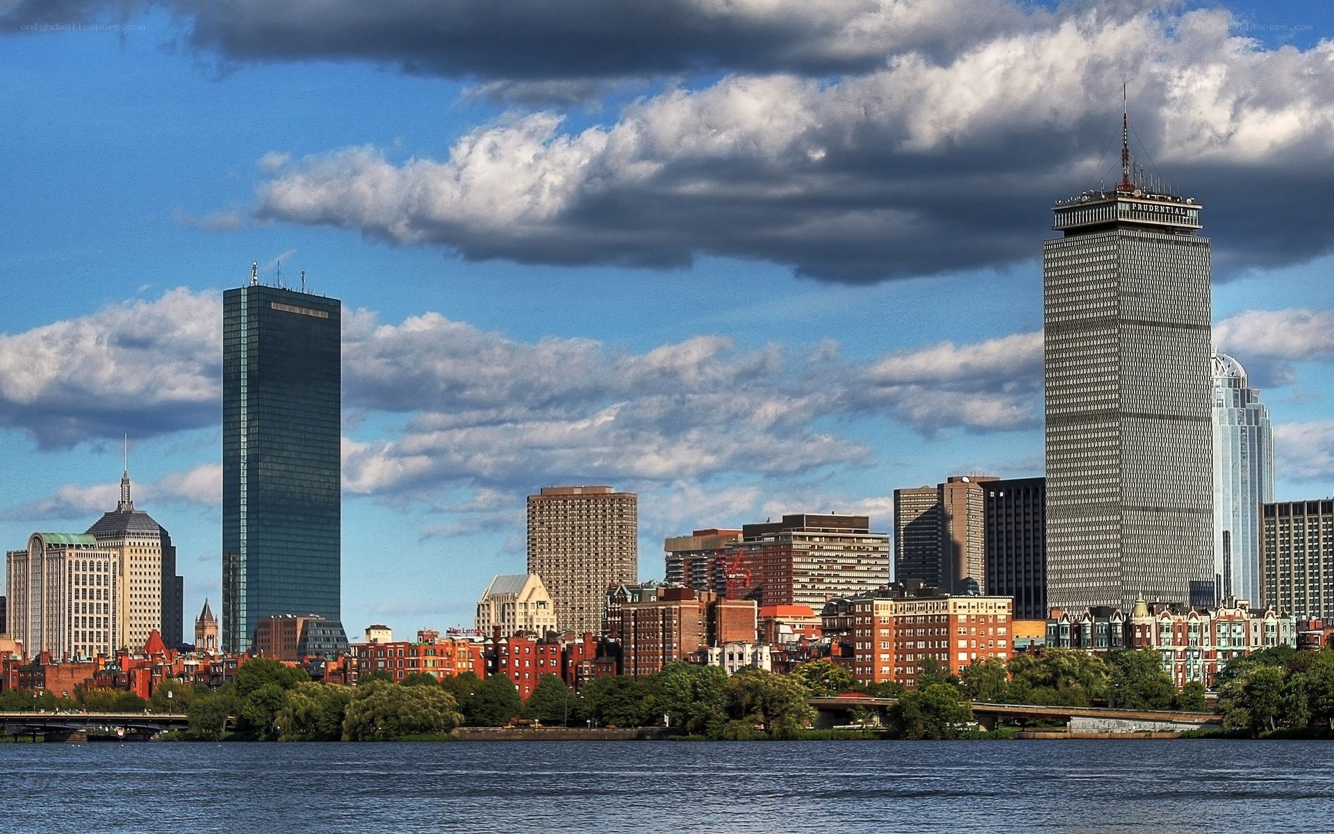 Boston skyline with Charles River