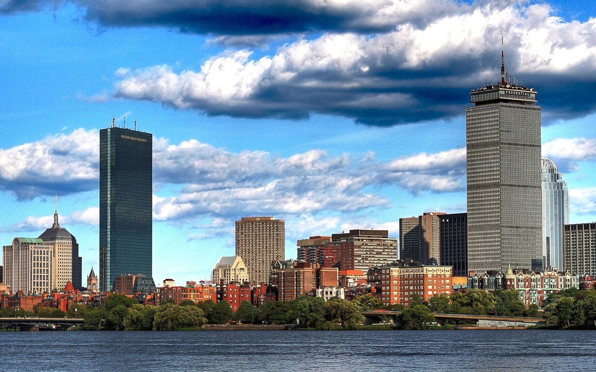 Boston skyline with Charles River