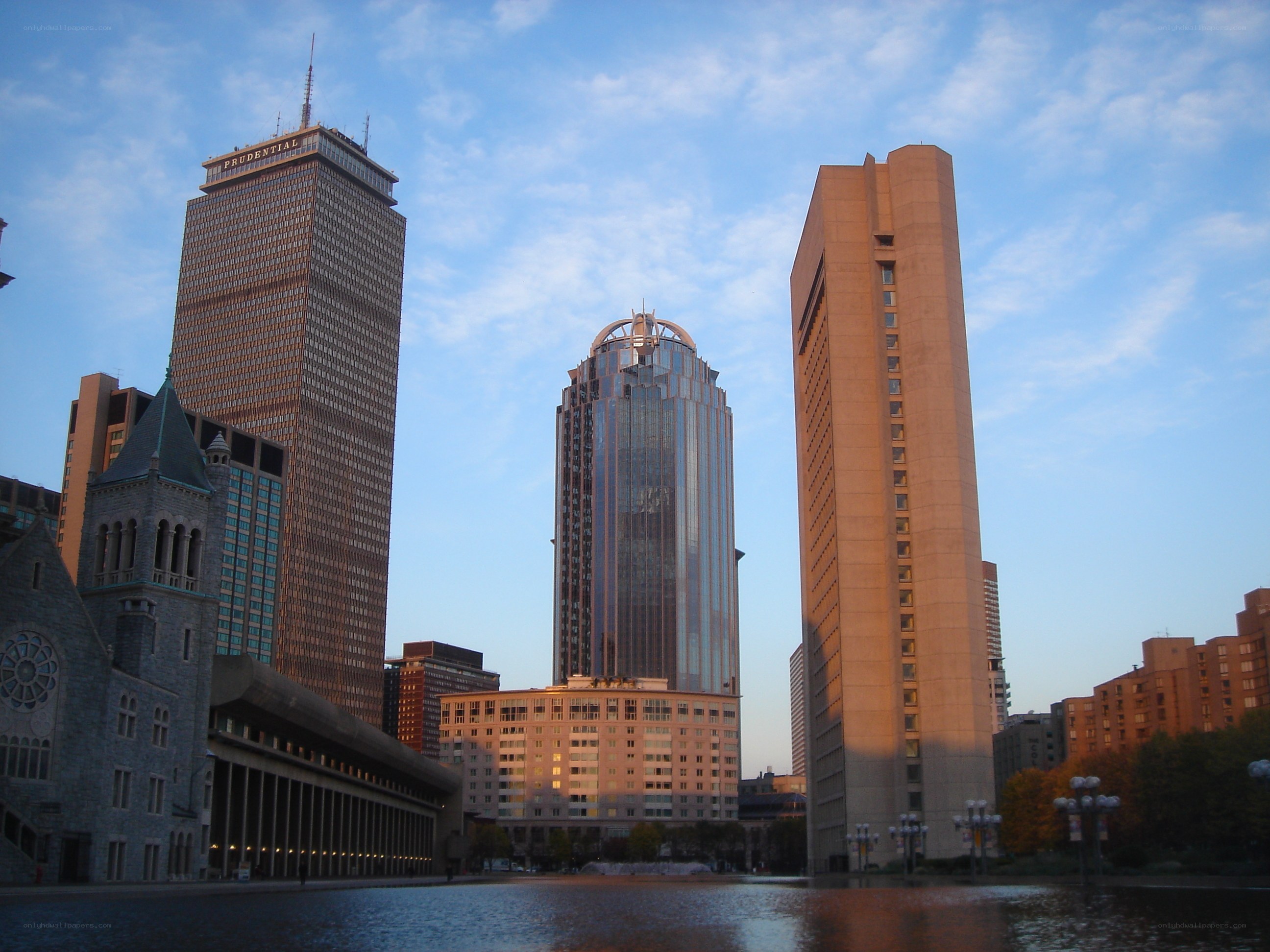 Boston skyline with Prudential Tower