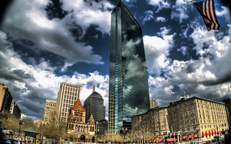 Boston Skyline with Skyscraper
