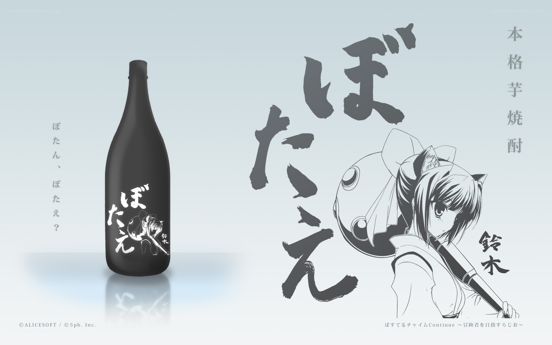 Botaen Sake Bottle Art