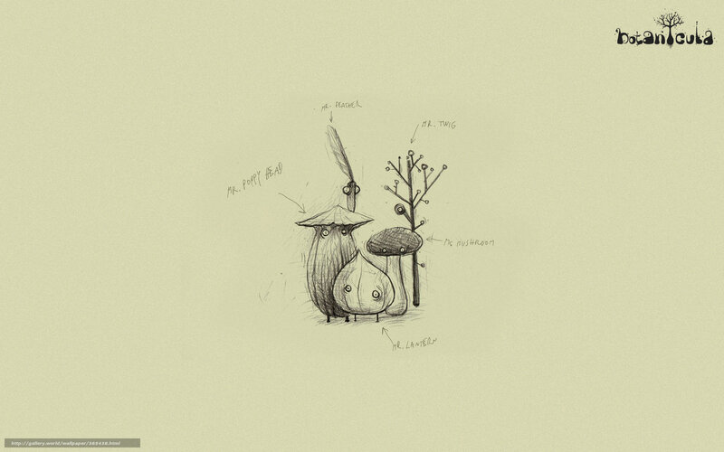 Botanicula character design sketch