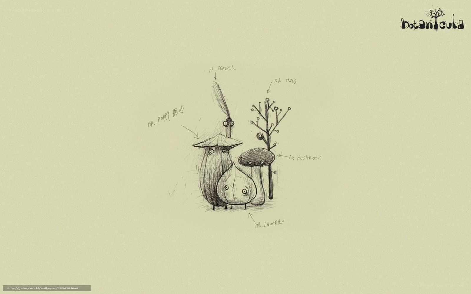 Botanicula character design sketch