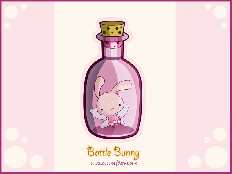 Bottle Bunny illustration