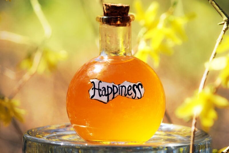 Bottle Labeled Happiness