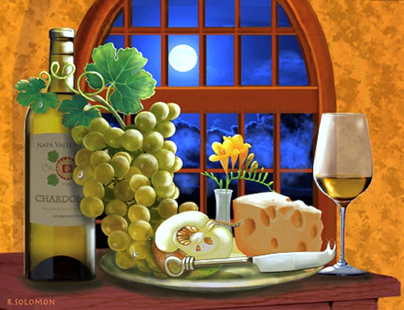 Bottle of Chardonnay