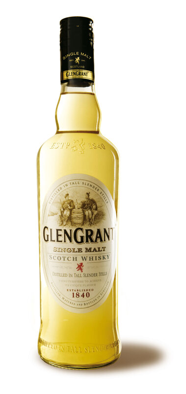 Bottle of Glen Grant whisky