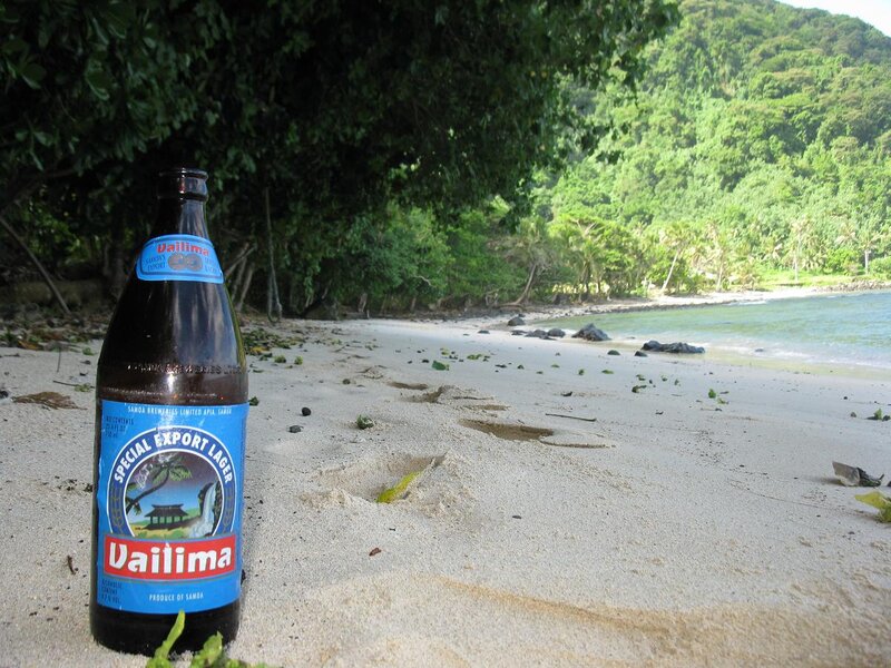 Bottle of Vailima Beer