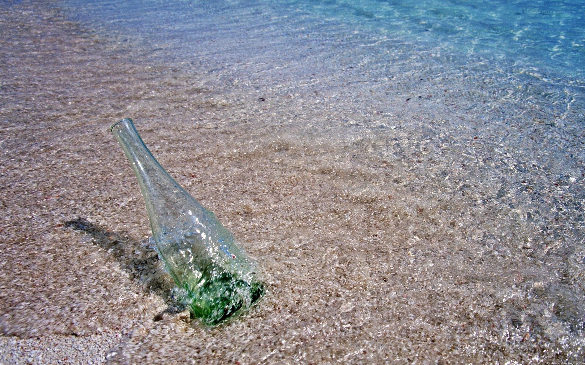 Bottle on the beach