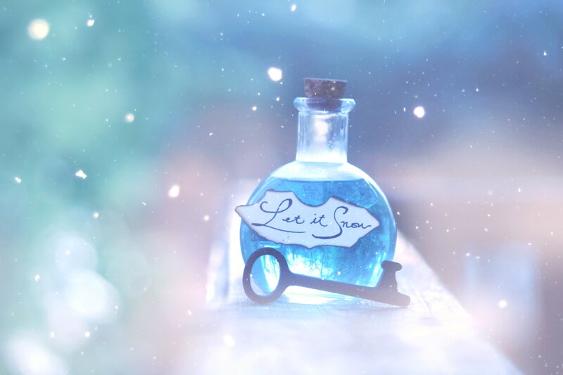 Bottle with Blue Liquid — Magical