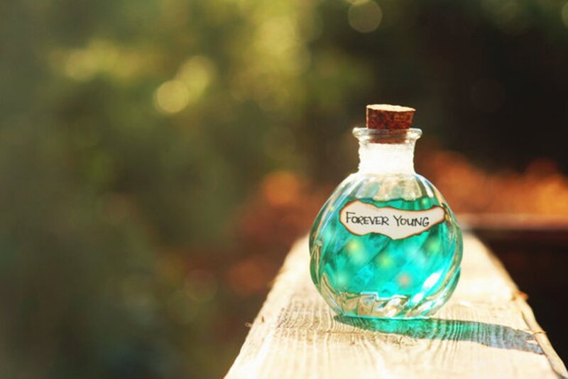 Bottle with Blue Liquid — Serene