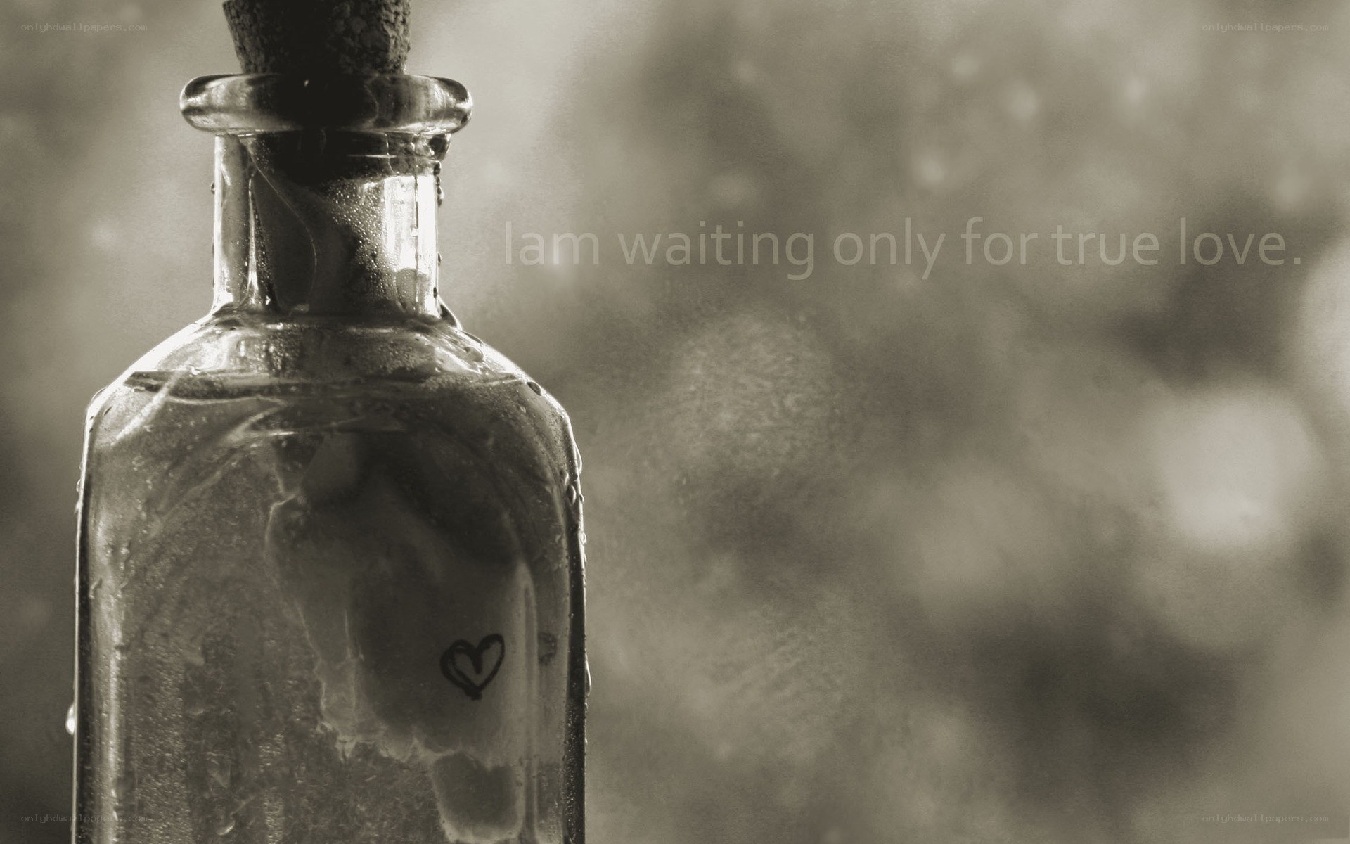bottle with heart message