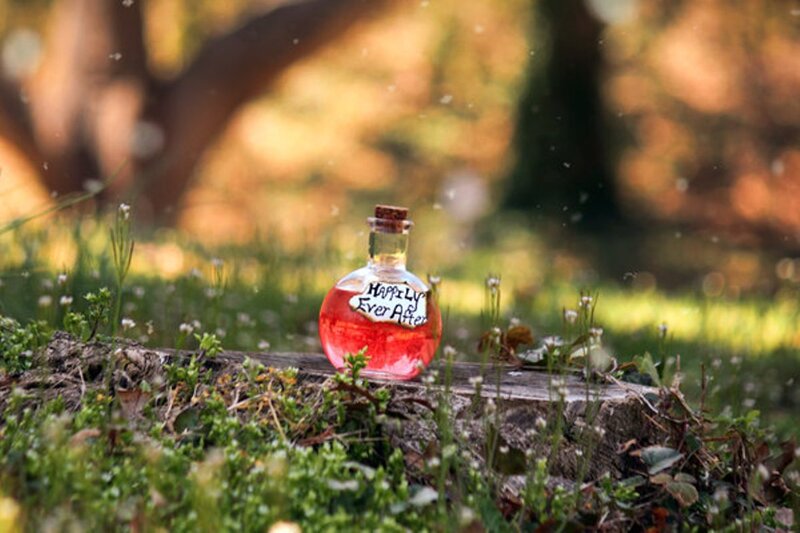 Bottle with Red Liquid — Serene, Afternoon