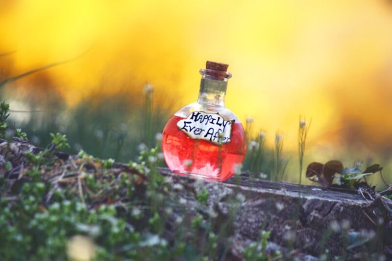 Bottle with Red Liquid — Serene, Sunset