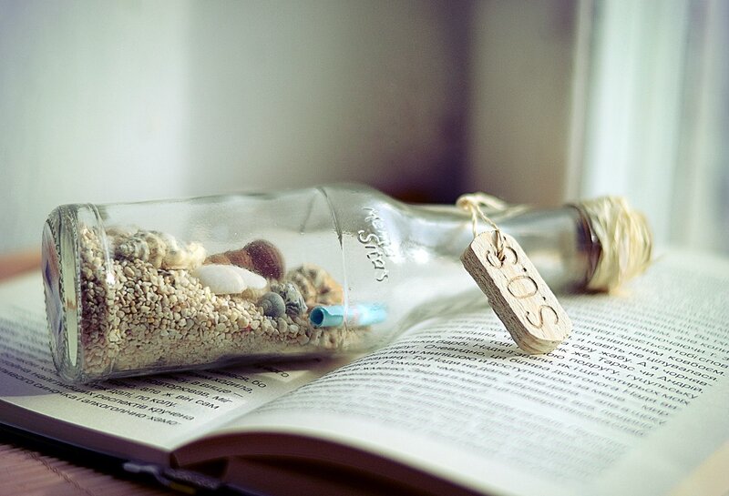 Bottle with Seashells