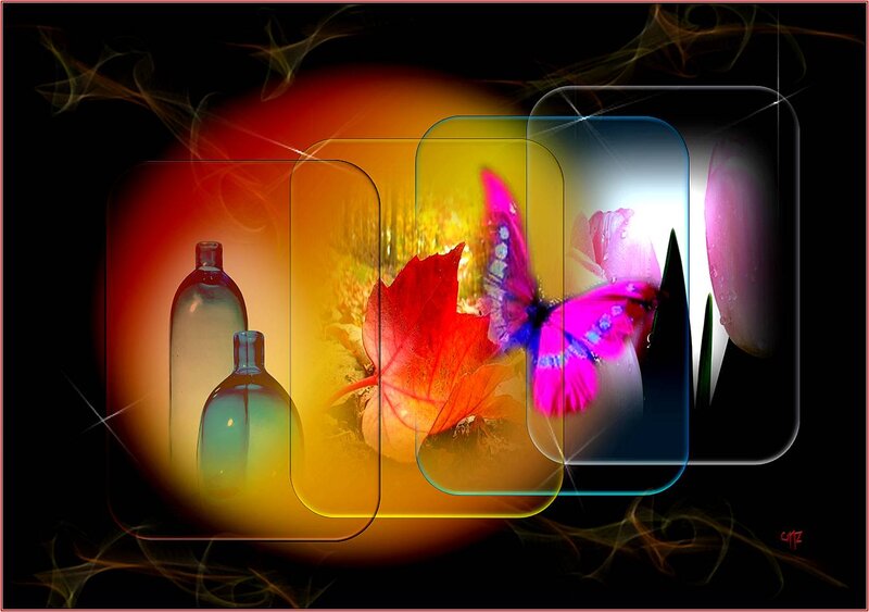 Bottles and Butterfly