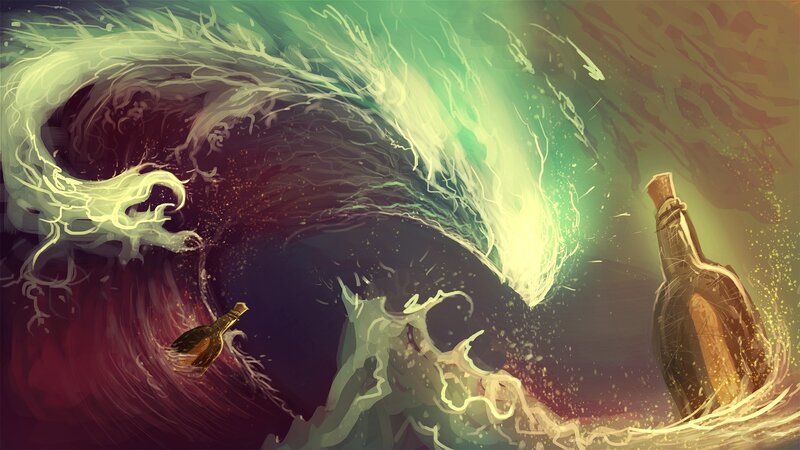 Bottles in a Wave