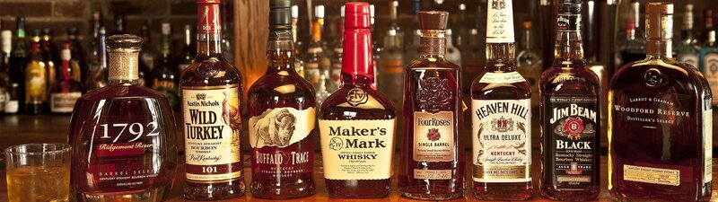 Bottles of Bourbon Whiskey — Brown, Neutral