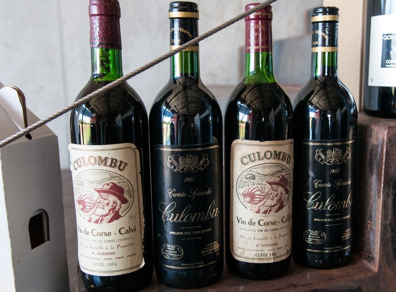 Bottles of Culombu wine