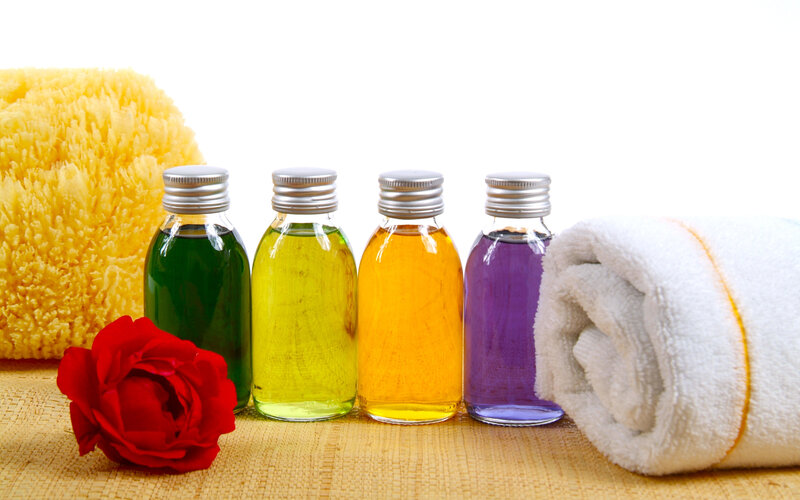 Bottles of Essential Oils
