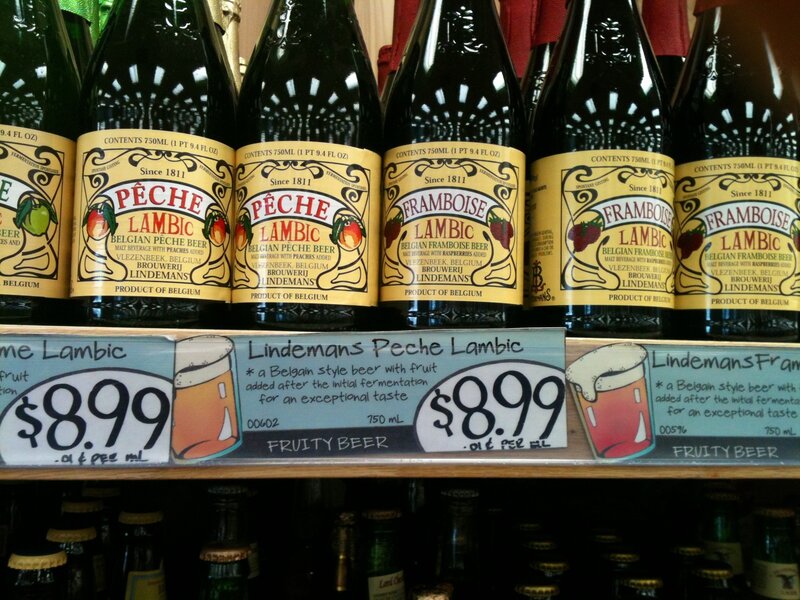 Bottles of Lambic Beer