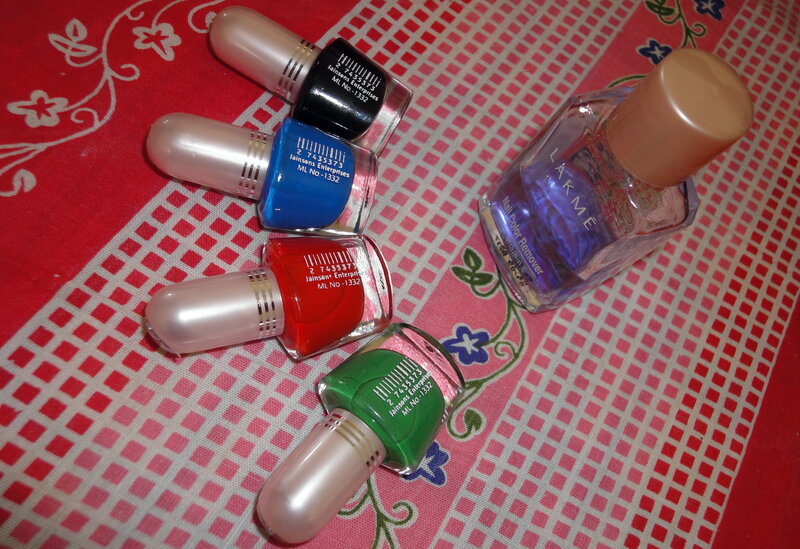 Bottles of Nail Polish