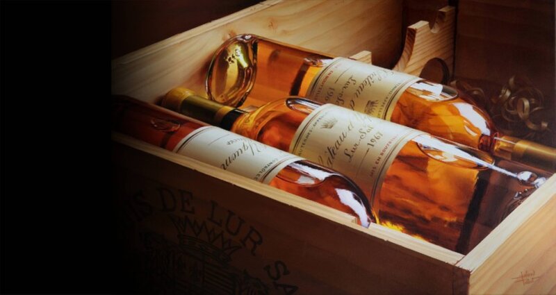 Bottles of Wine in Crate