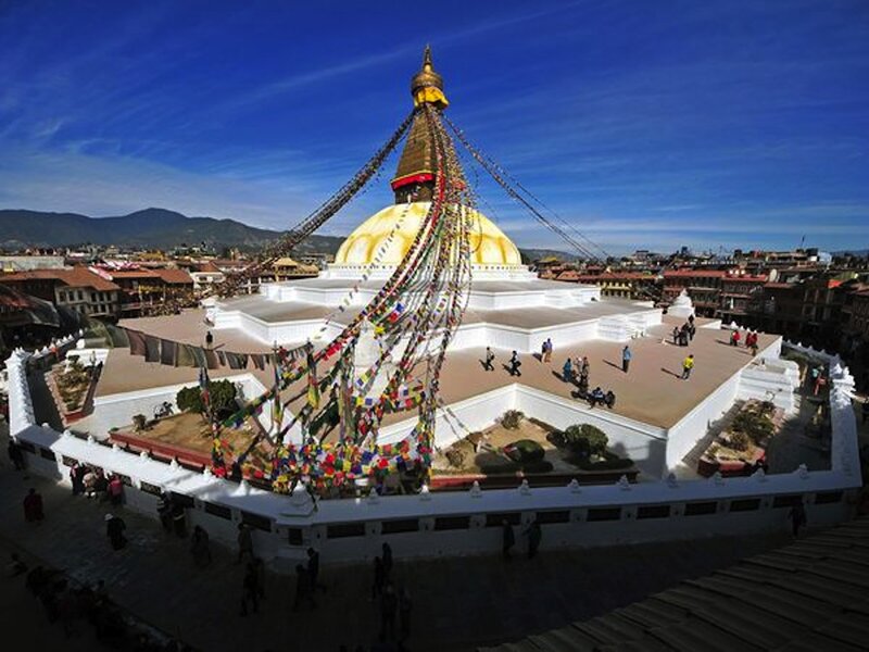 Boudhanath Stupa — Blue