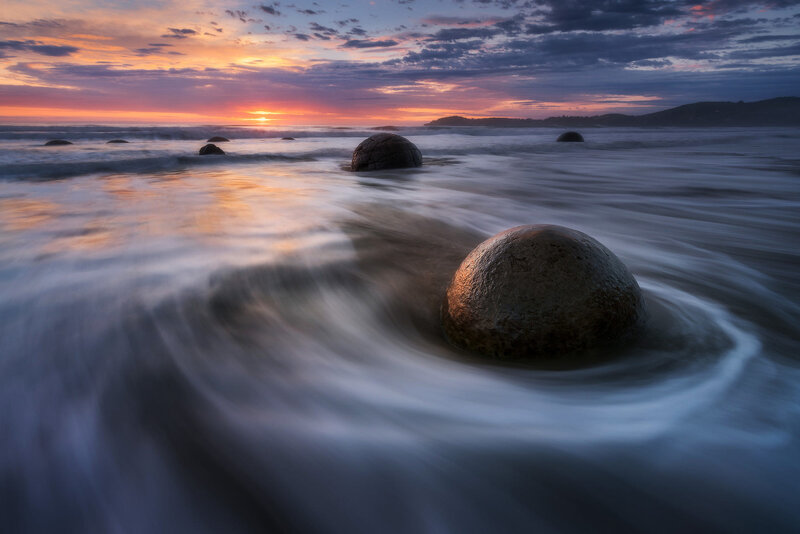 Boulders in Ocean Water