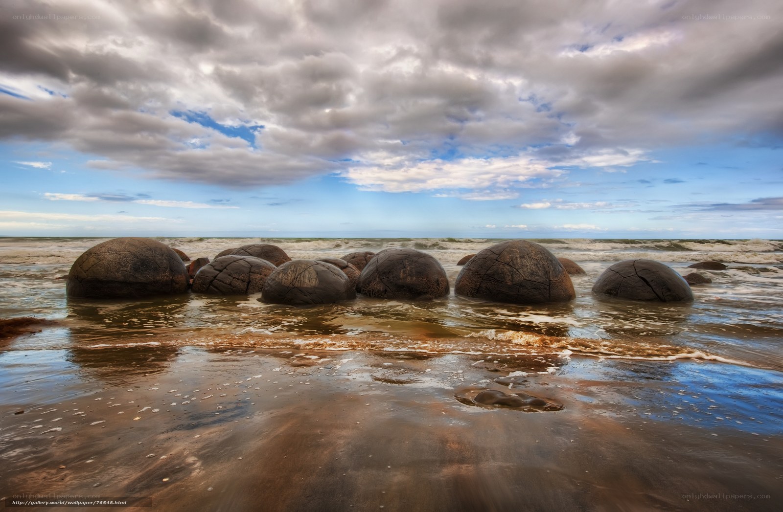 Boulders on a beach