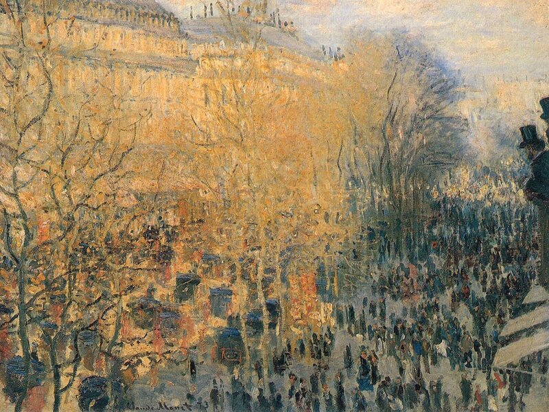 Boulevard Montmartre on a Winter Morning