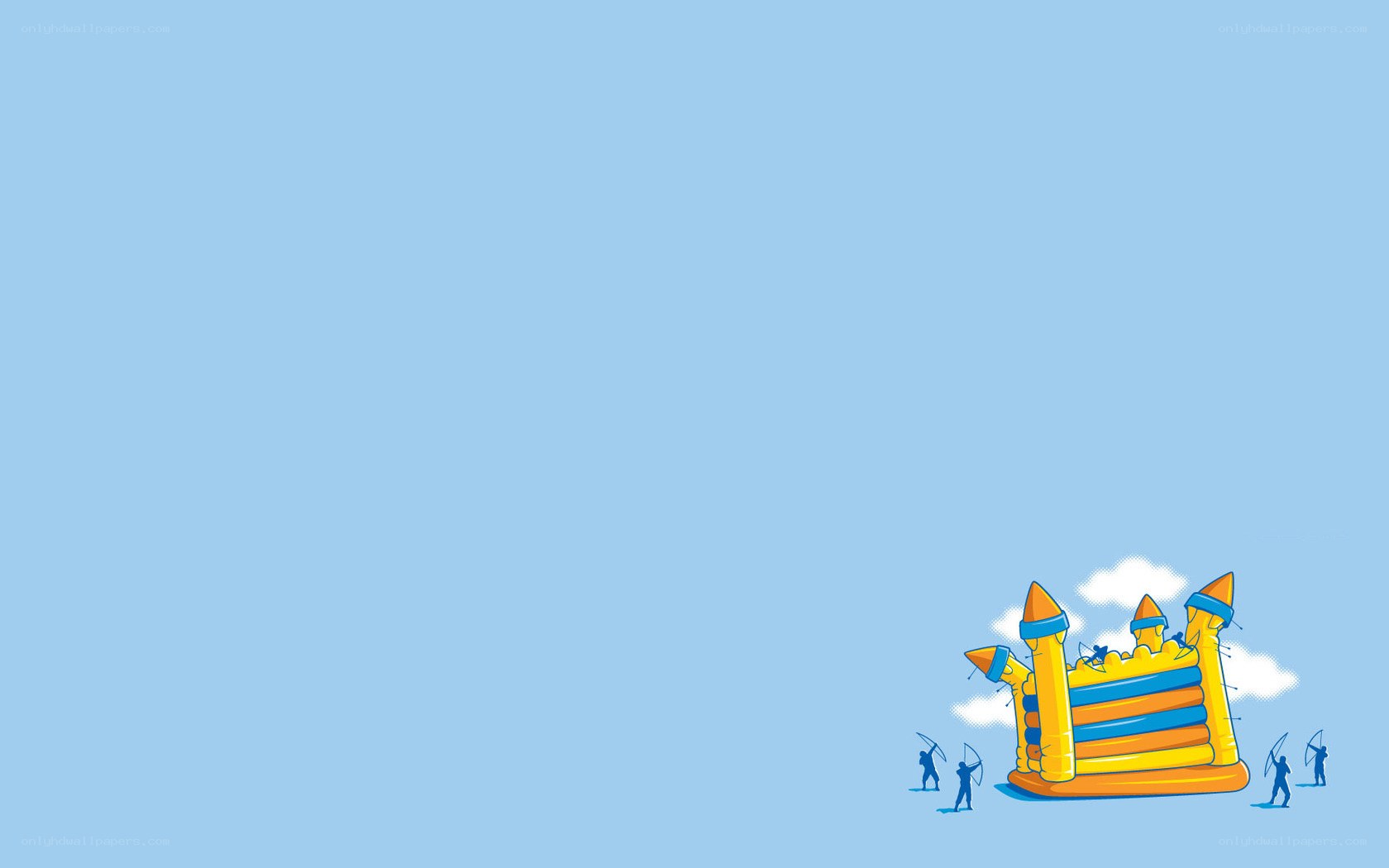 Bouncy castle siege