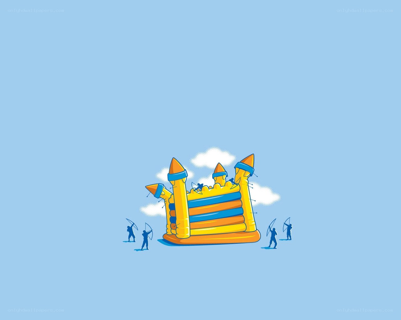Bouncy castle siege