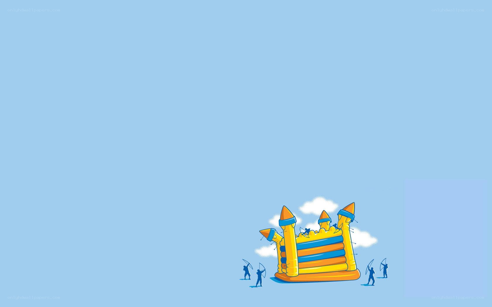 Bouncy castle siege