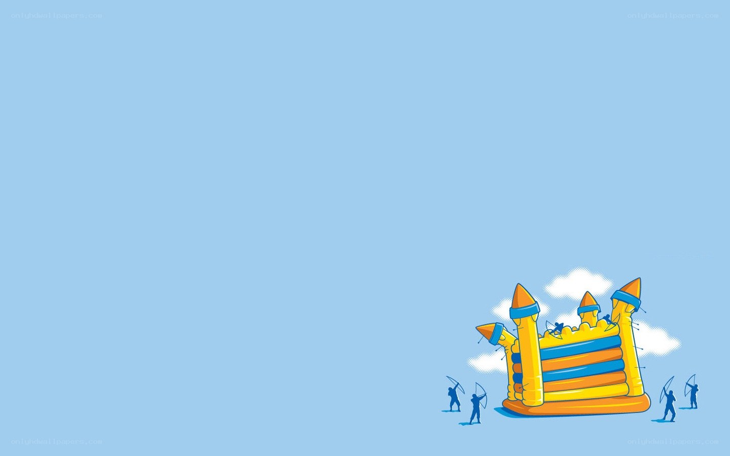 Bouncy castle siege