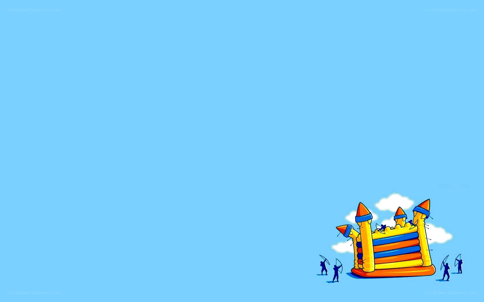 Bouncy castle siege
