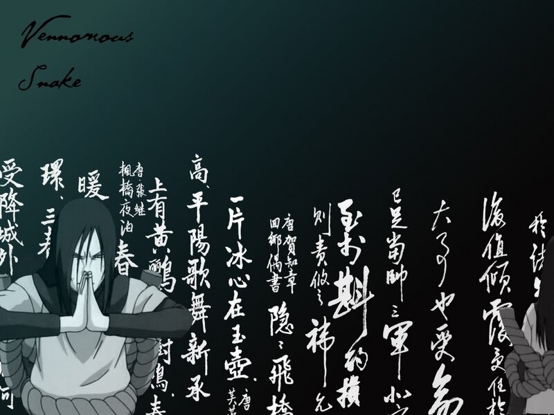 Bound Anime Character — Black, Dramatic, Text
