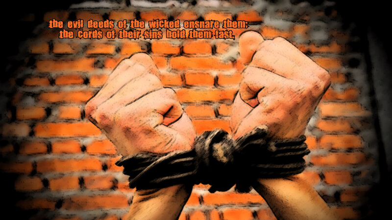 Bound Hands on Brick Wall