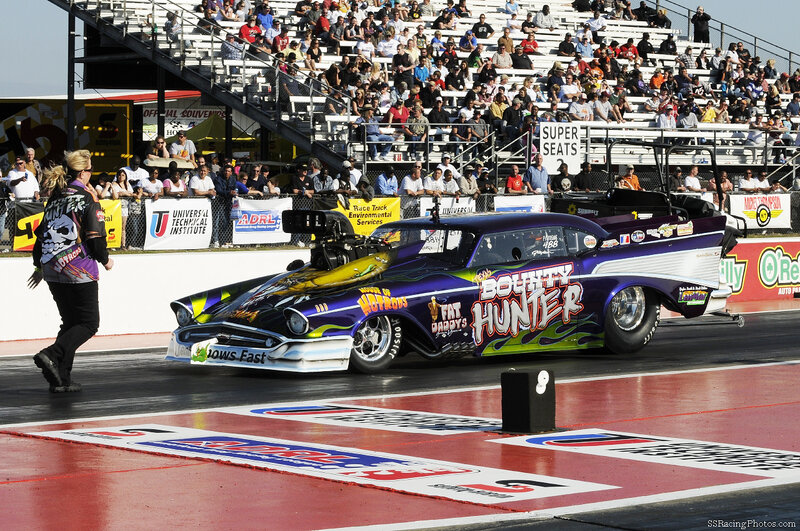 Bounty Hunter drag car at race