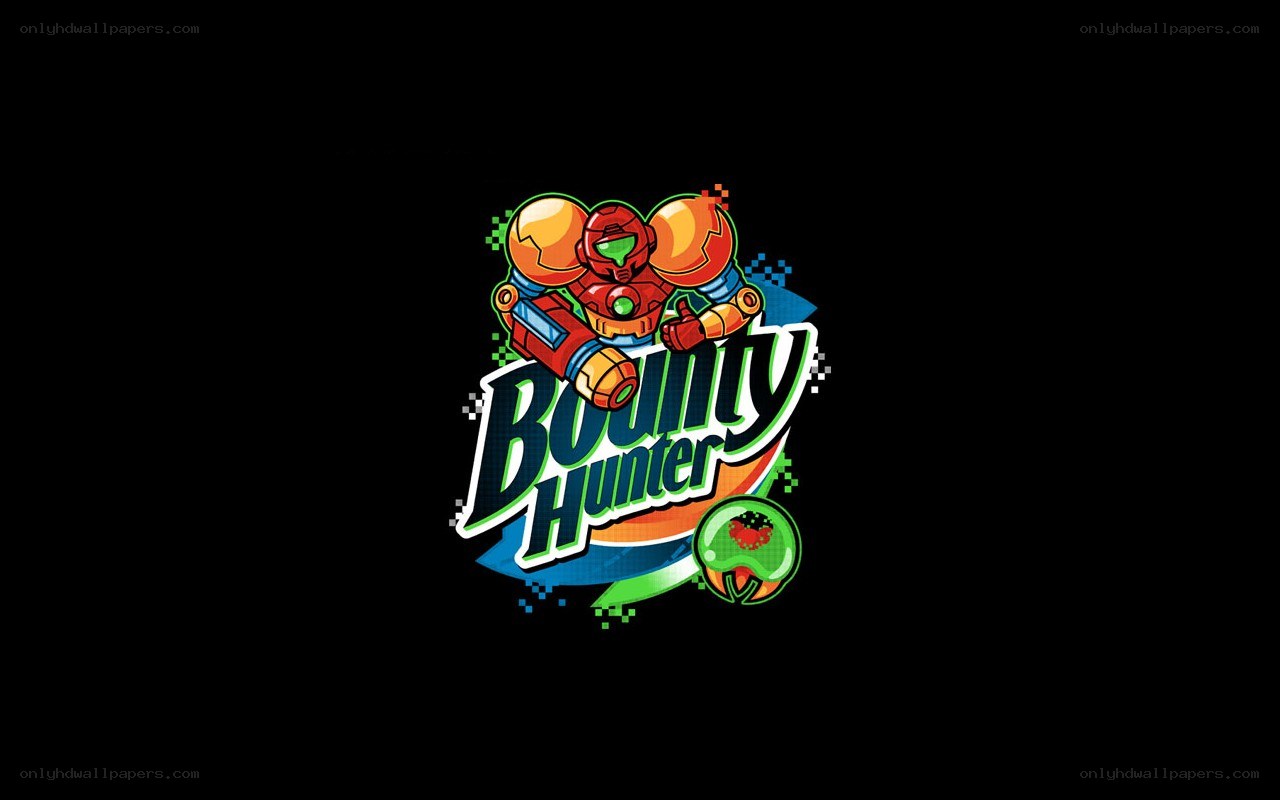 Bounty Hunter logo with Samus
