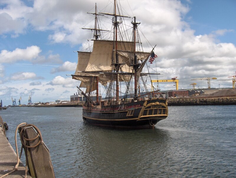 Bounty ship in harbor