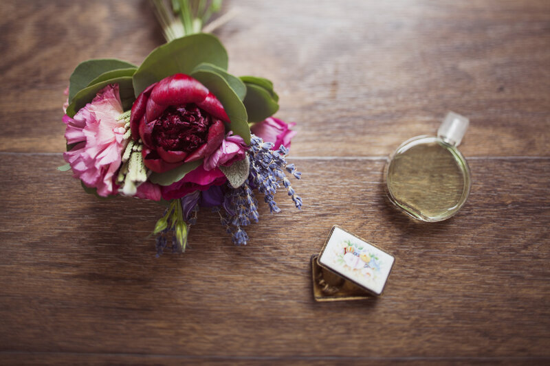 Bouquet and Perfume Bottle