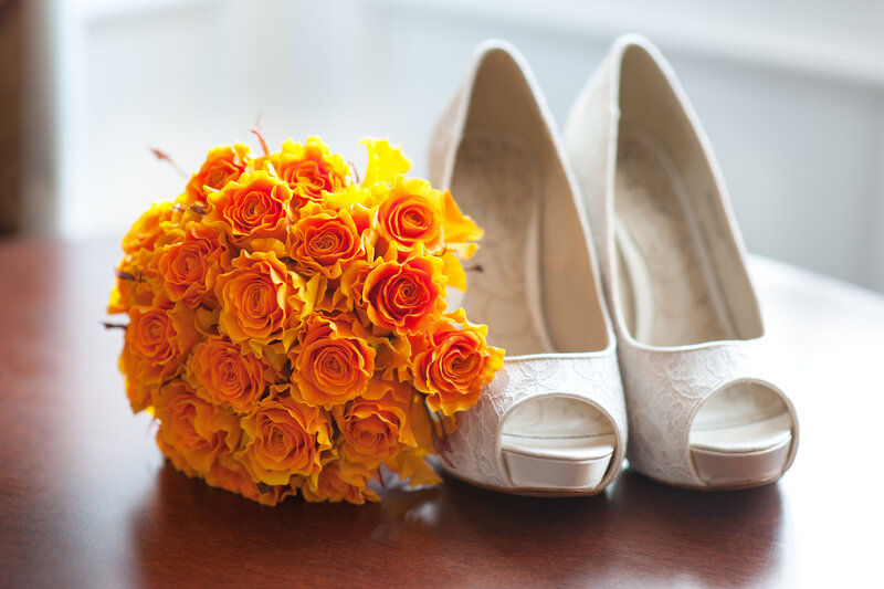 Bouquet and Shoes