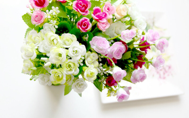 Bouquet of Artificial Flowers — Pink
